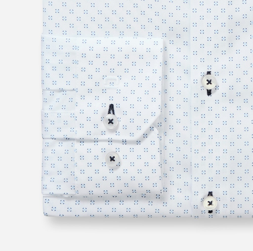 Olymp Herren Hemden lang  Weiss