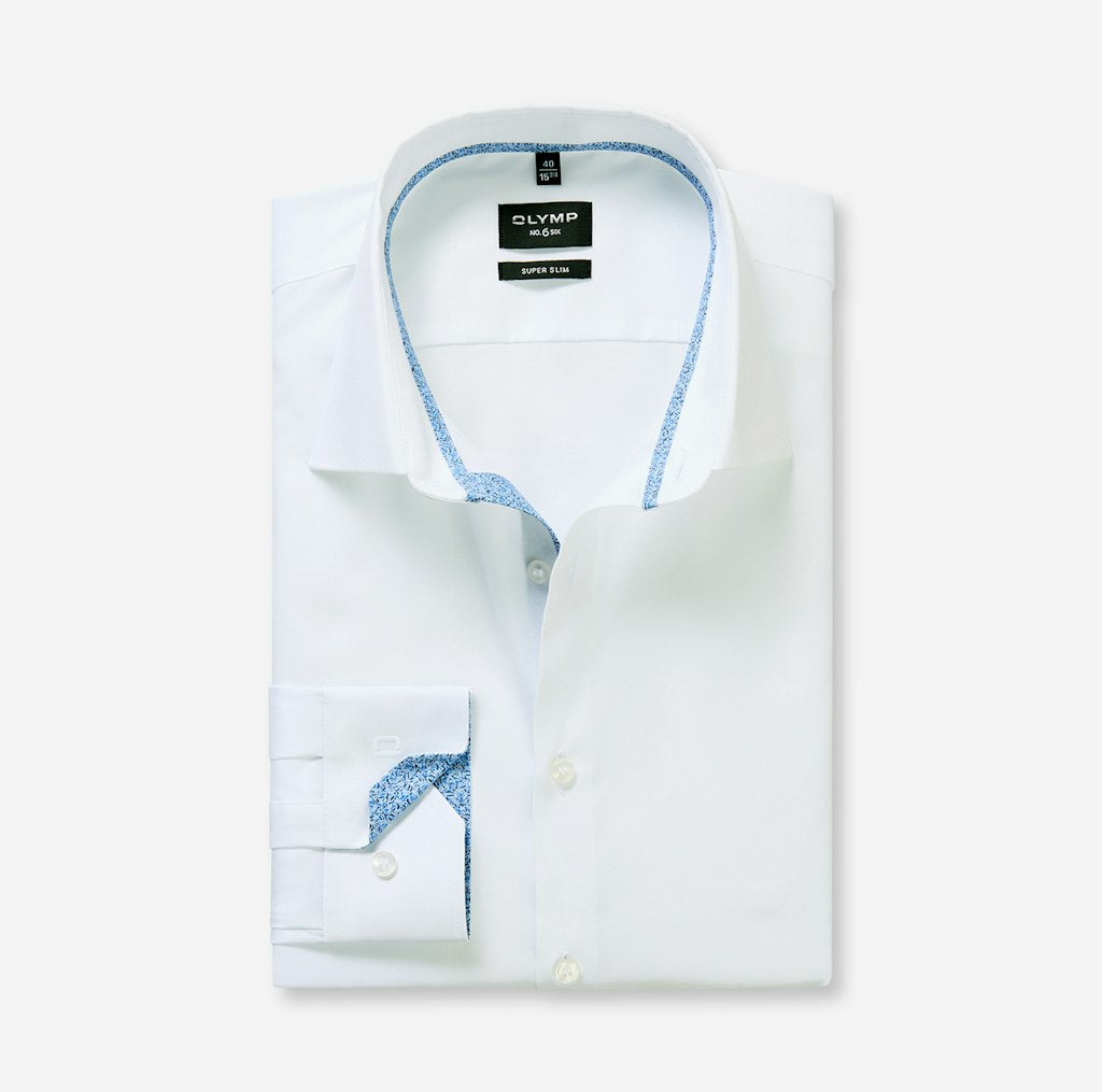 Olymp Herren Hemden lang  Weiss