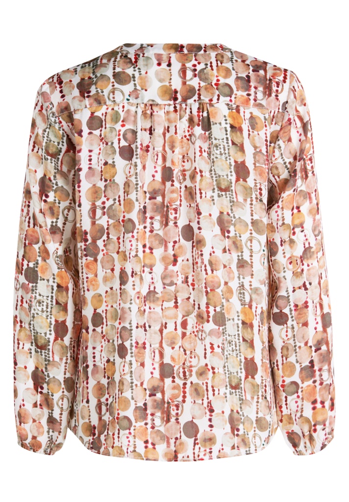 Cartoon Damen Blusen Brown/Red