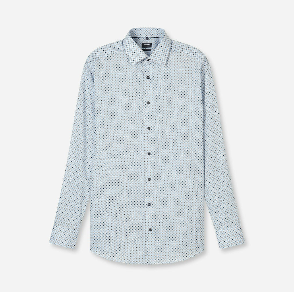 Olymp Herren Hemden lang  Weiss