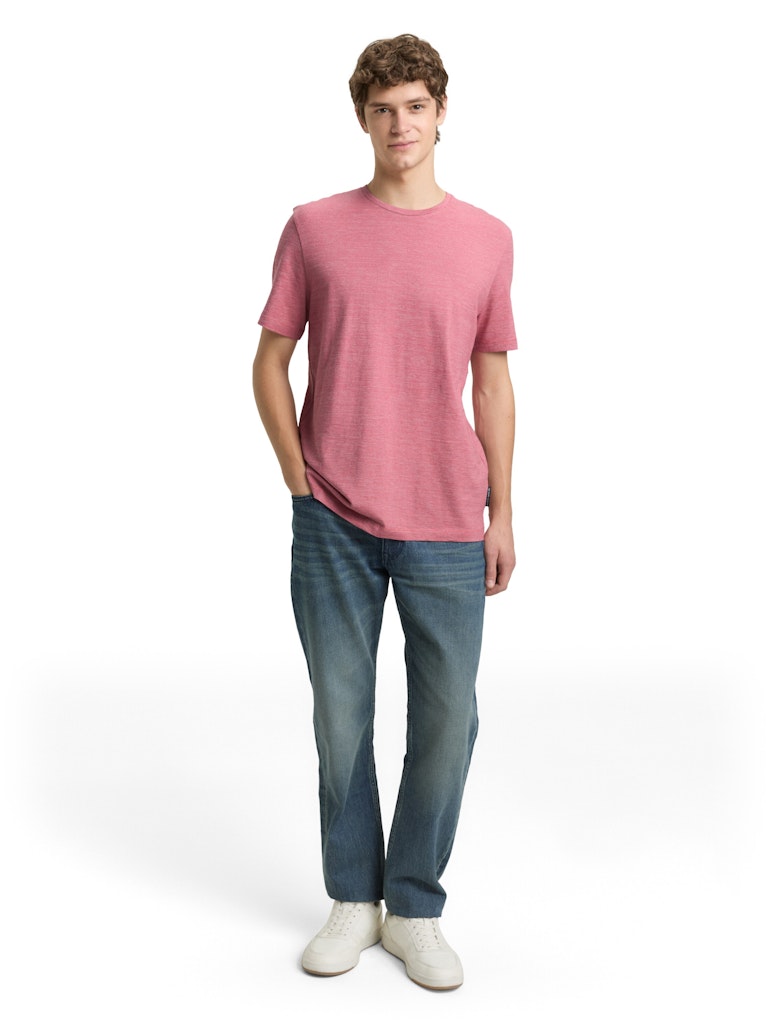 Tom Tailor denim Herren T-Shirts kurz Baroque Rose Me