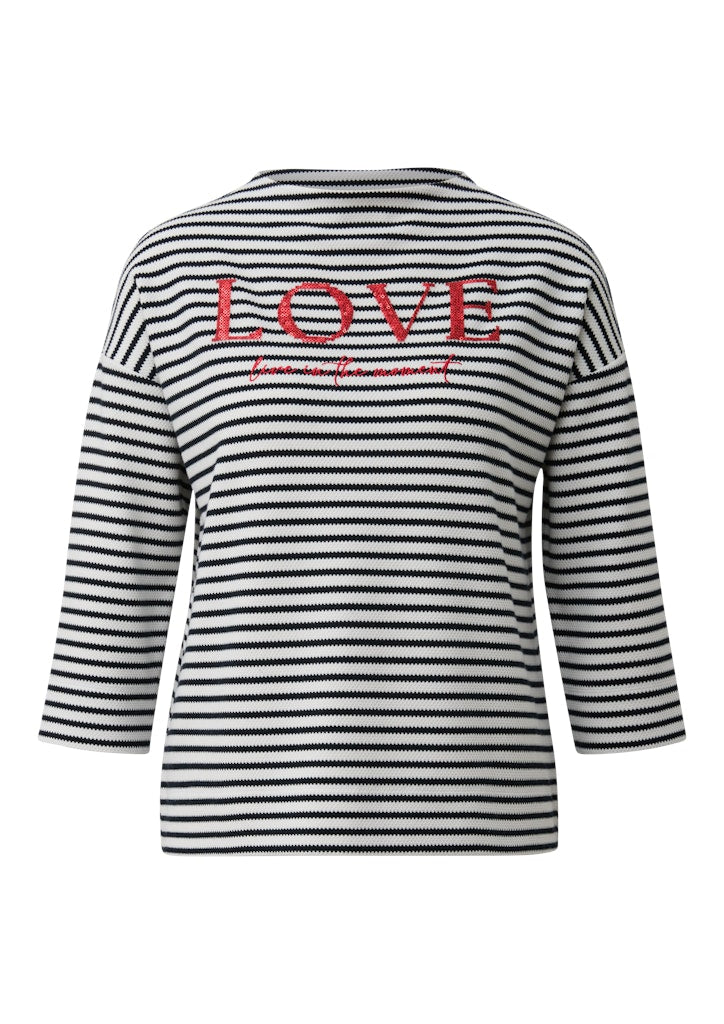 S. Oliver black Damen Sweatshirts White