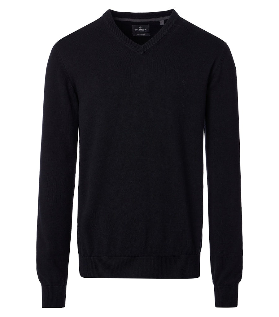 Casa Moda Herren Pullover Schwarz