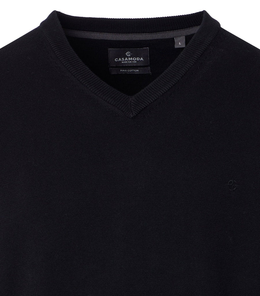 Casa Moda Herren Pullover Schwarz