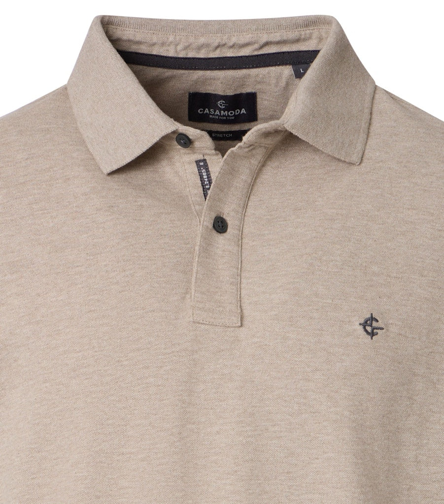 Casa Moda Herren Polo-Shirts  Beige