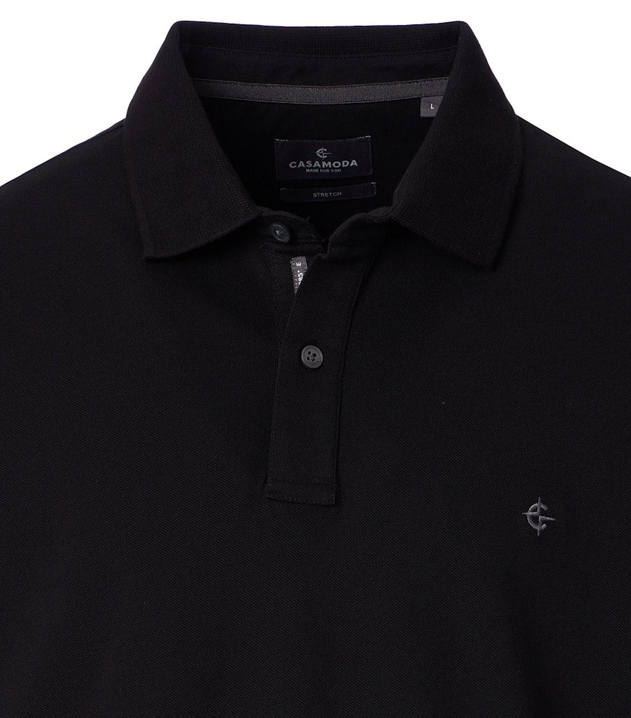 Casa Moda Herren Polo-Shirts  Schwarz