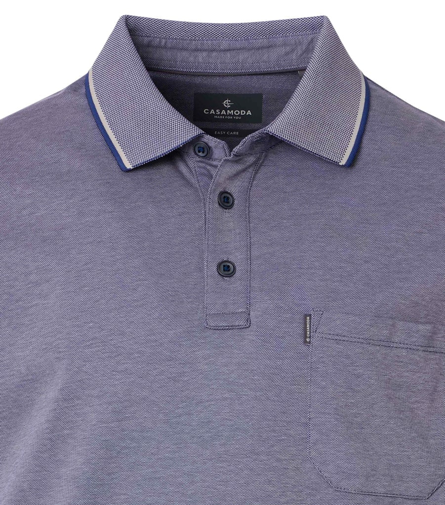 Casa Moda Herren Polo-Shirts  Blau