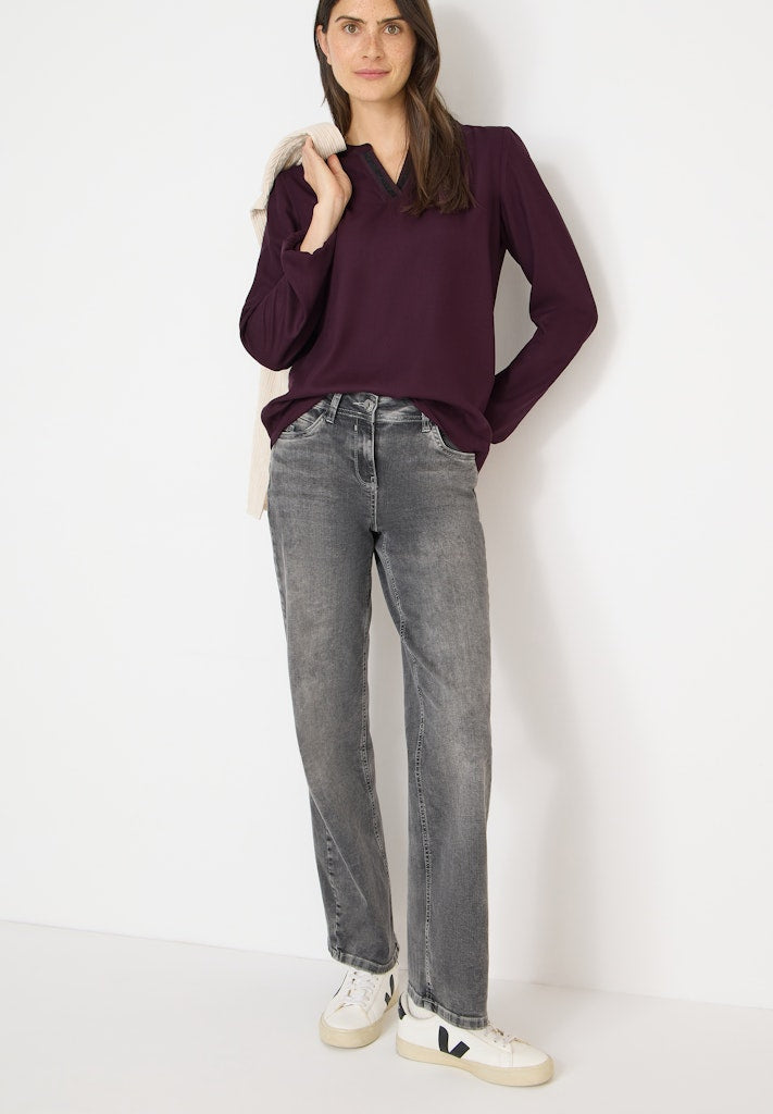 Cecil Damen Blusen Eggplant