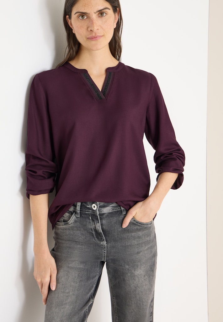 Cecil Damen Blusen Eggplant