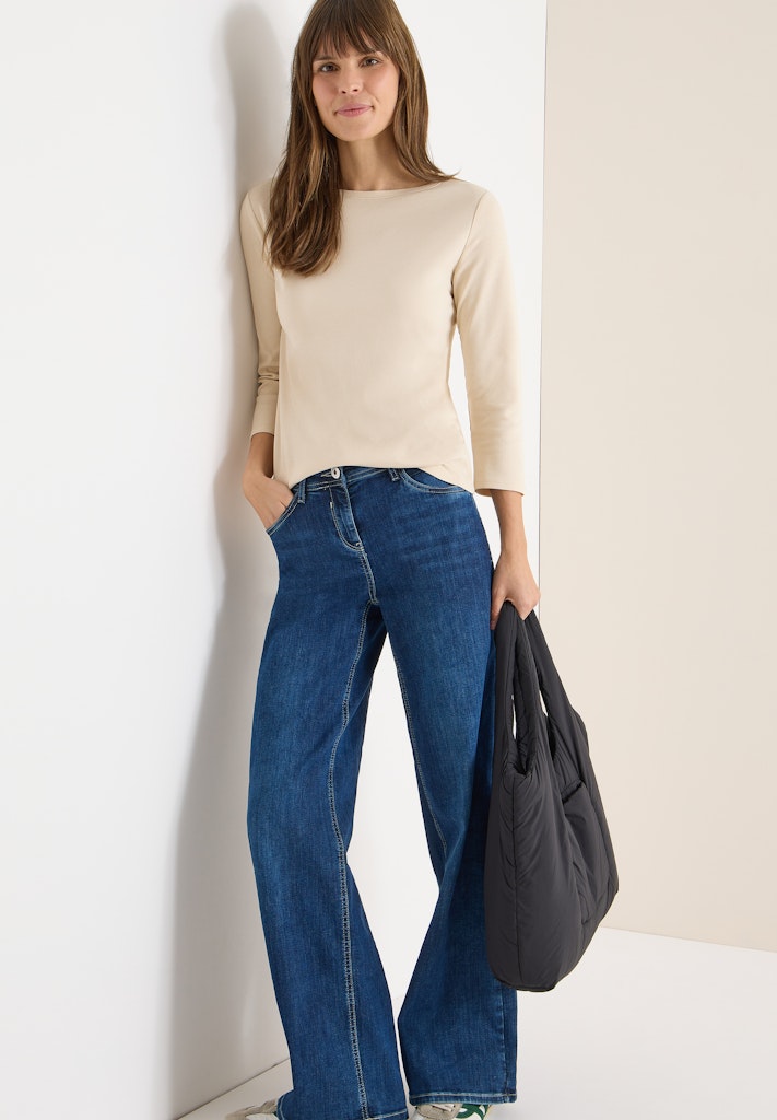 Cecil Damen T-Shirts Pearl Bei