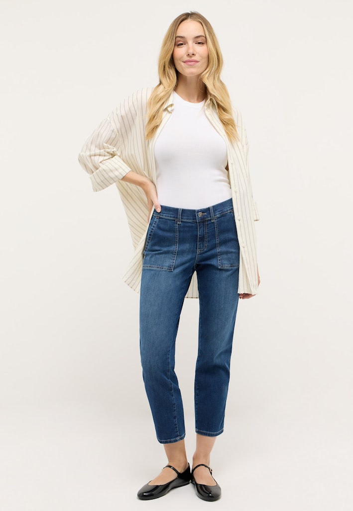 Angels Damen Jeans  Mid Blue Us
