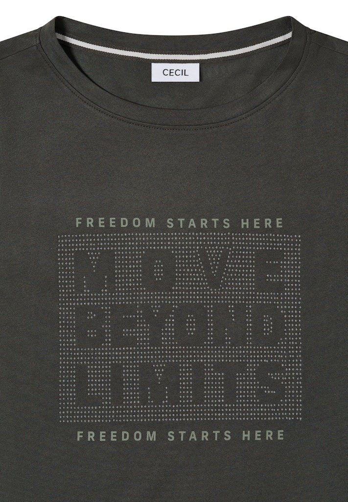 Cecil Damen T-Shirts  Raw Khaki