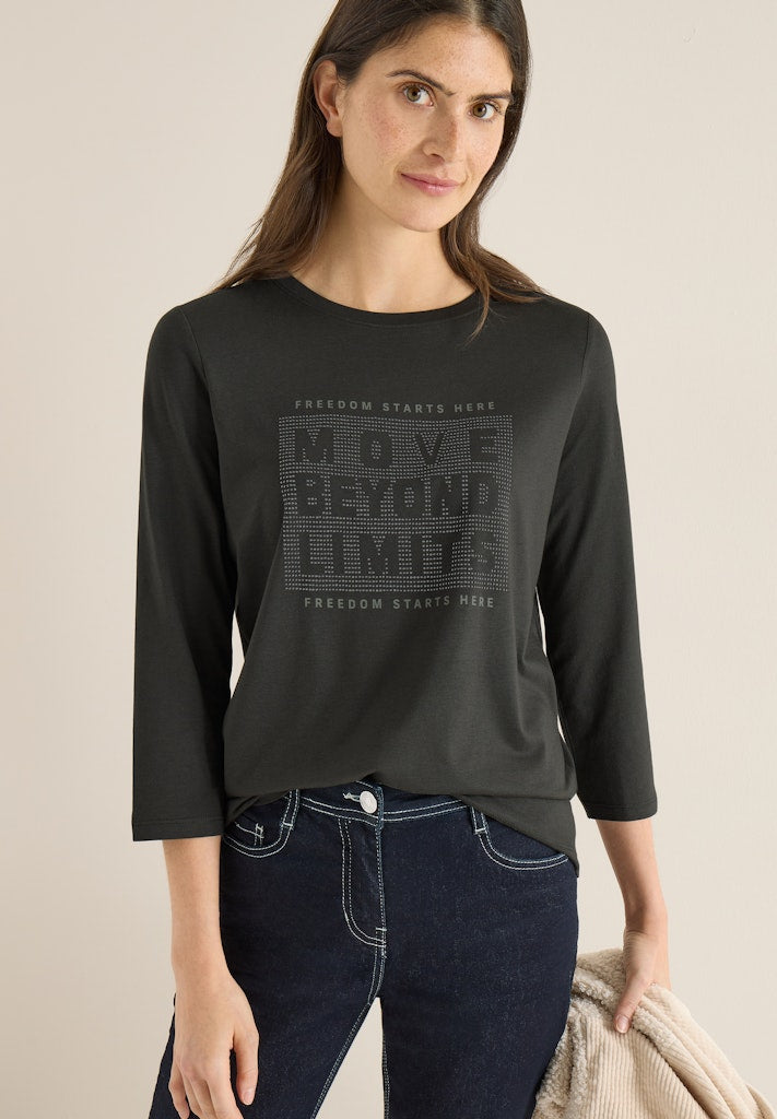 Cecil Damen T-Shirts Raw Khaki