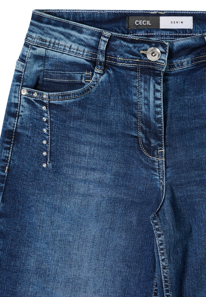 Cecil Damen Hosen  Mid Blue