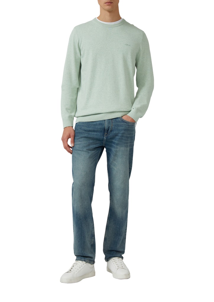 S. Oliver red Herren Pullover Blue Green