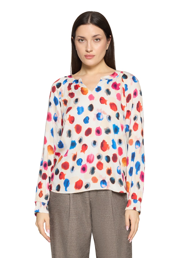 Cartoon Damen Blusen Nature/Red