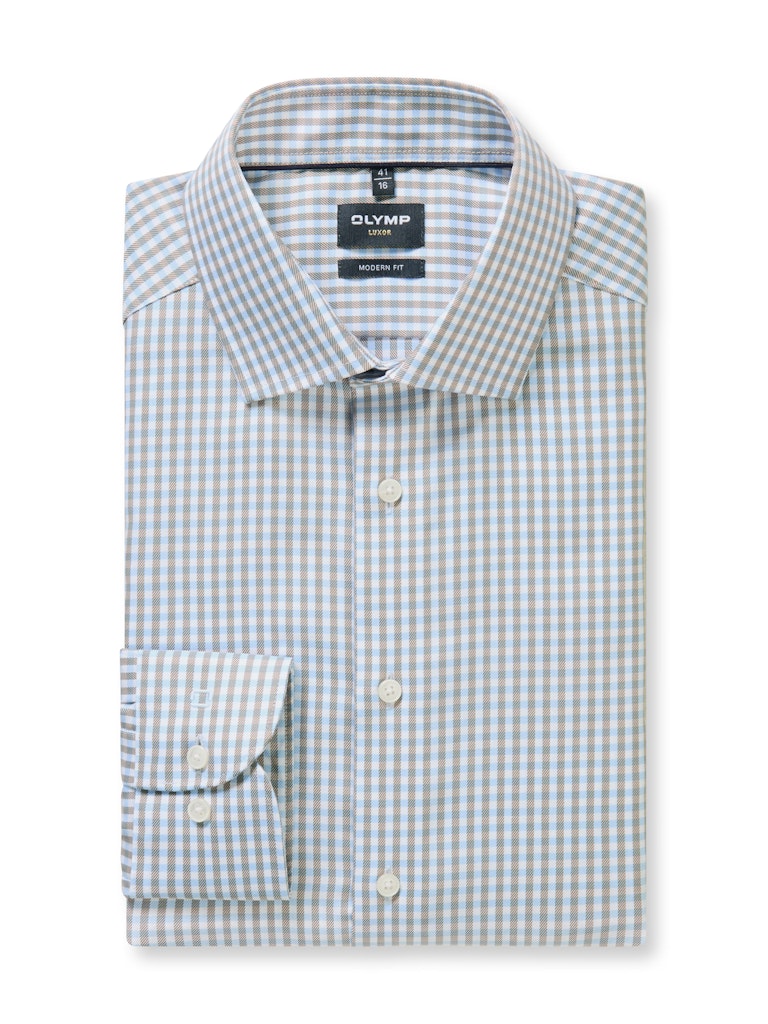 Olymp Herren Hemden lang  Nougat