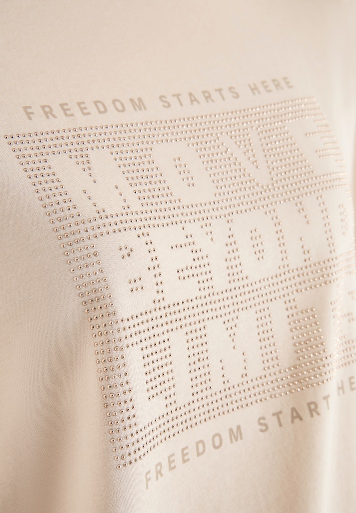 Cecil Damen T-Shirts Pearl Bei