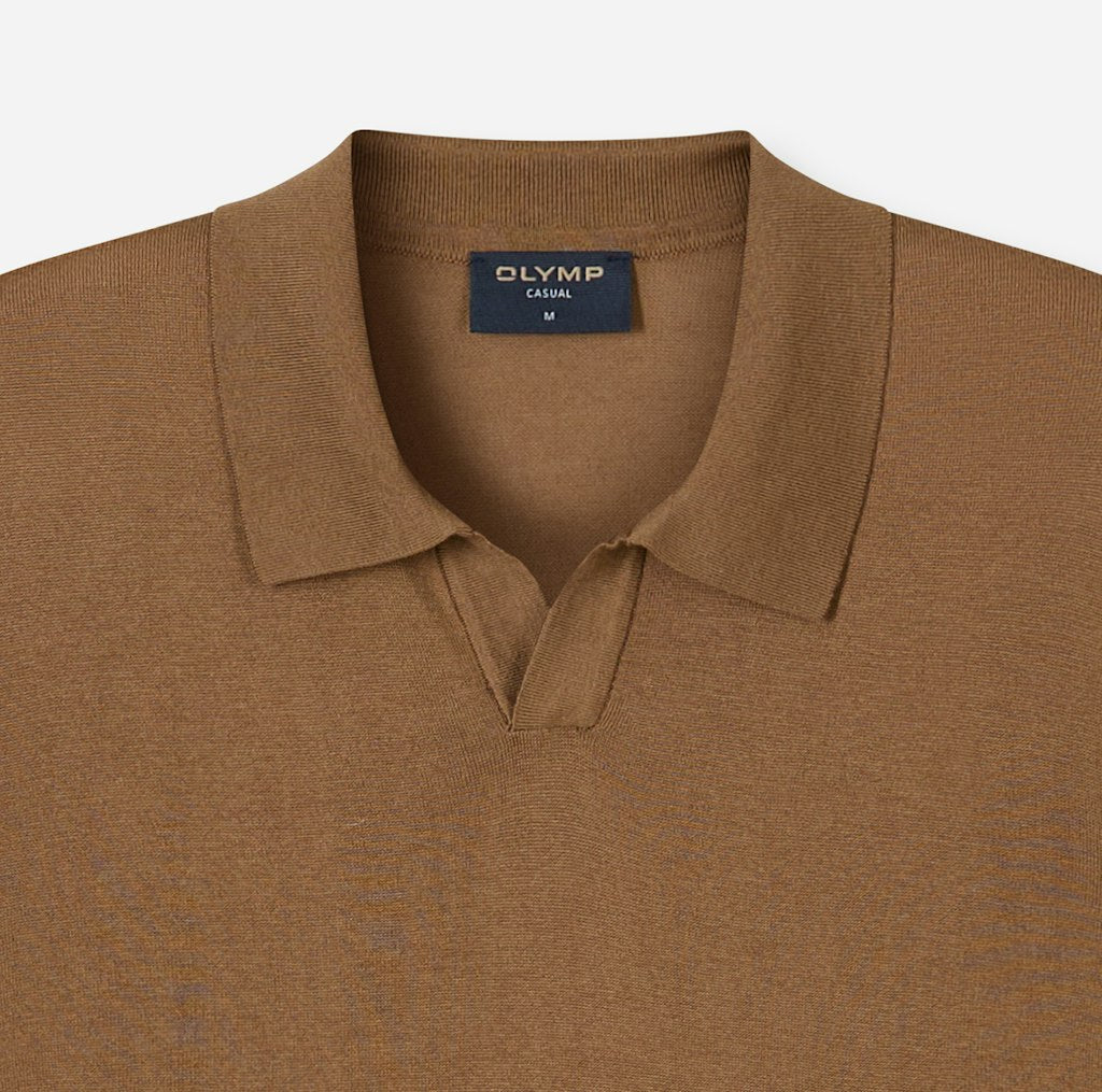Olymp Herren Polo-Shirts Nougat