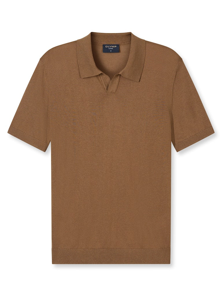 Olymp Herren Polo-Shirts Nougat