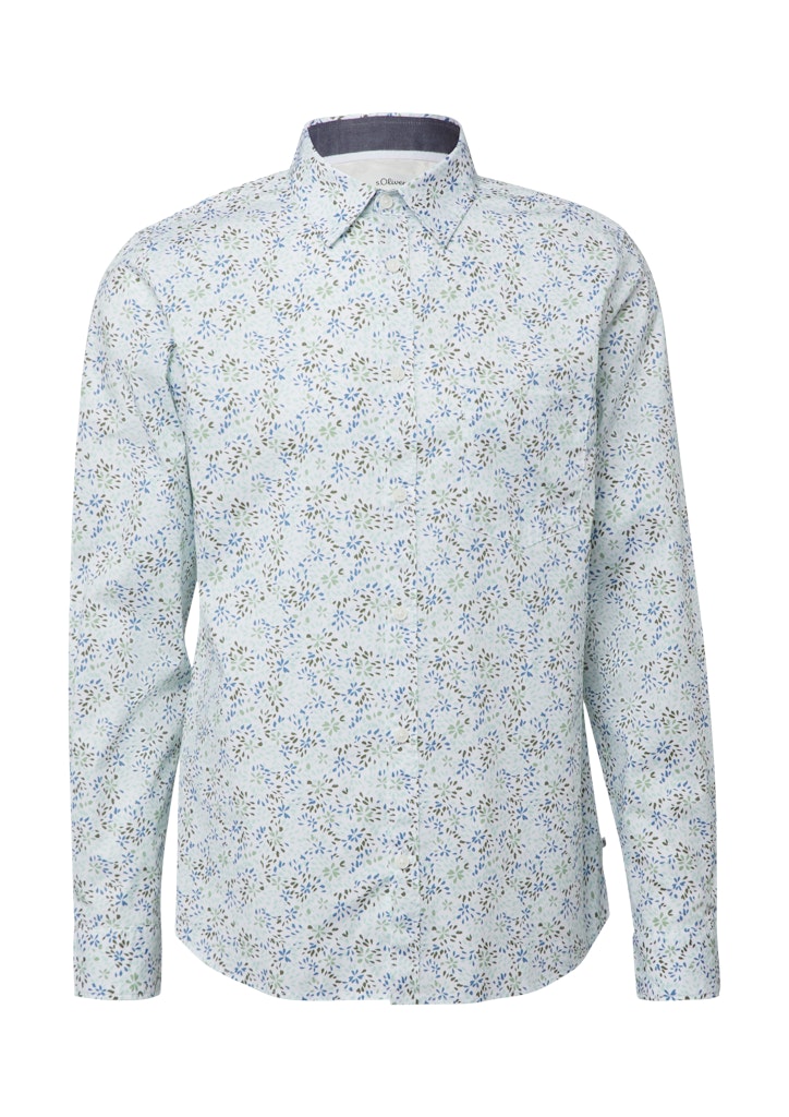 S. Oliver red Herren Hemden lang White