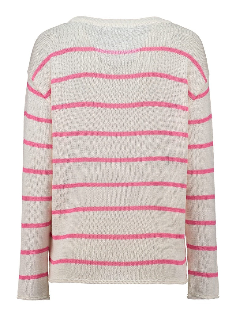 Haily's Damen Pullover Cream/Candy Str