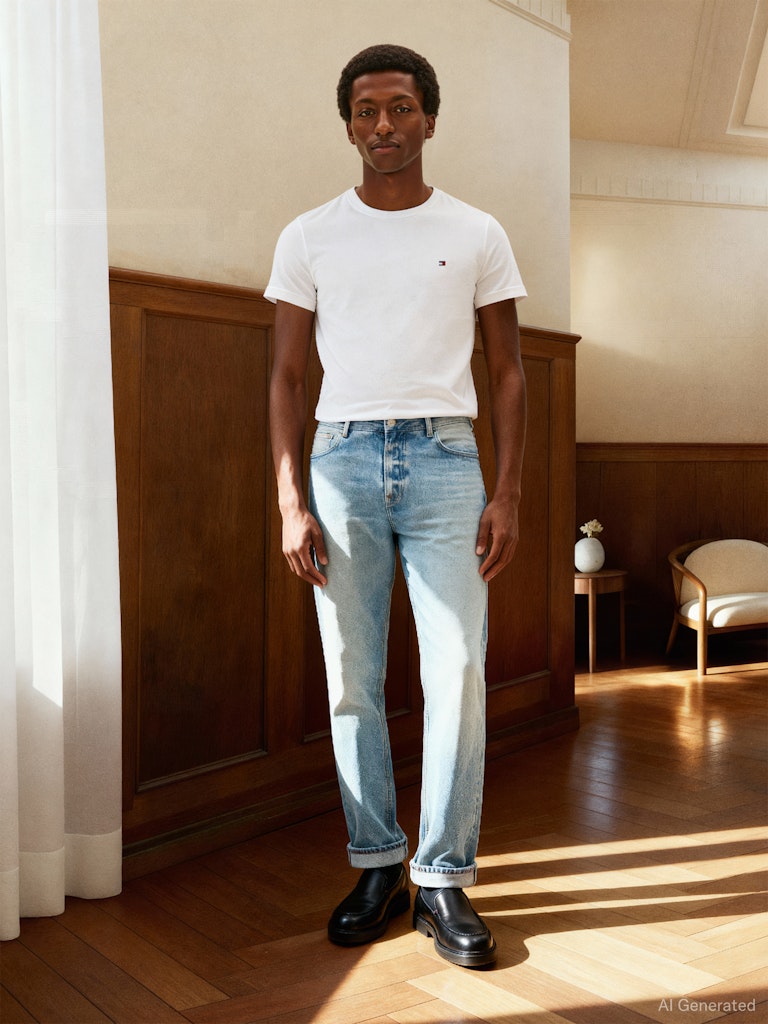 Tommy Hilfiger Herren T-Shirts kurz Ybr White