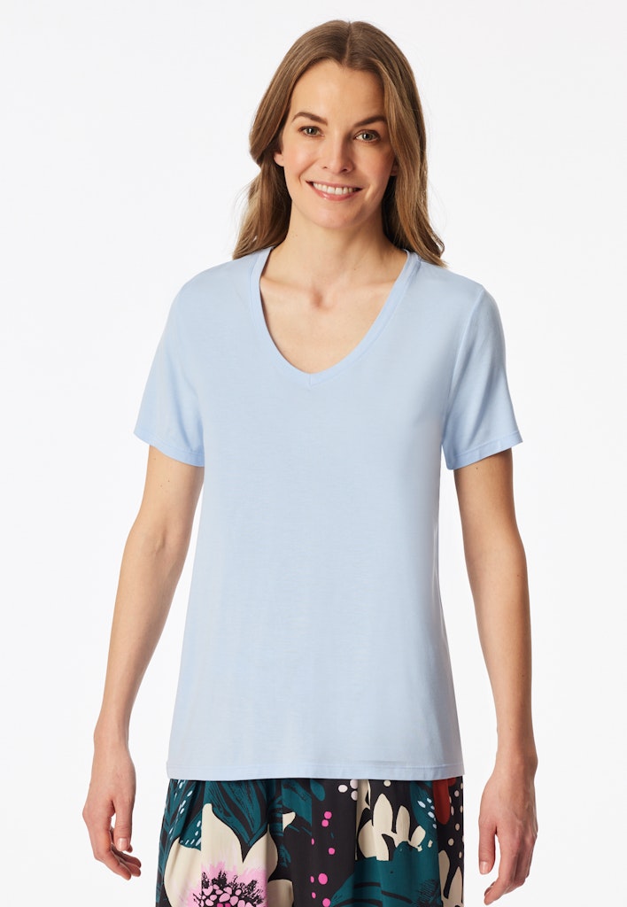 Schiesser Nachthemd Hellblau