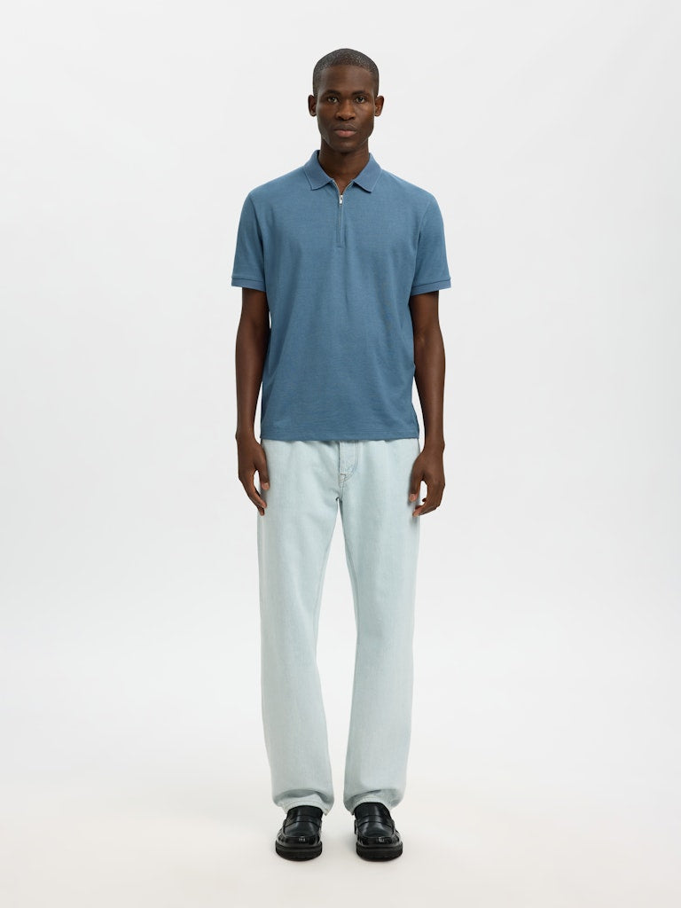 Selected homme Herren Polo-Shirts Blue Mir