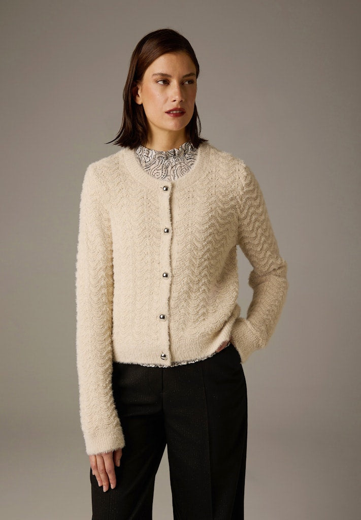 More & More Damen Strickjacken  Powder Cre