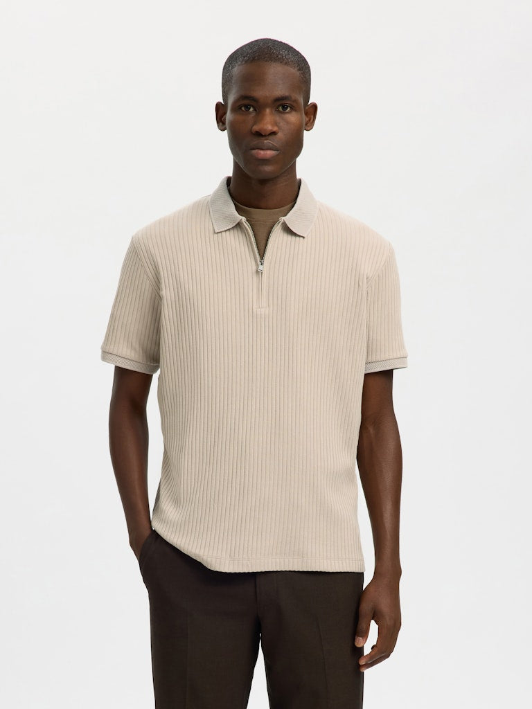 Selected homme Herren Polo-Shirts  Oatmeal