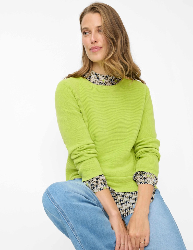 Brax Damen Pullover Moss Pearl