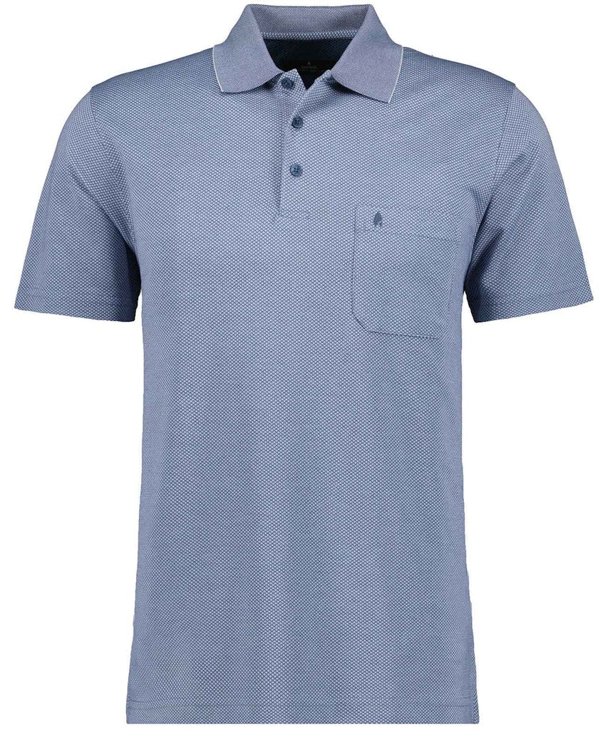 Ragman Herren Polo-Shirts Marine Mel