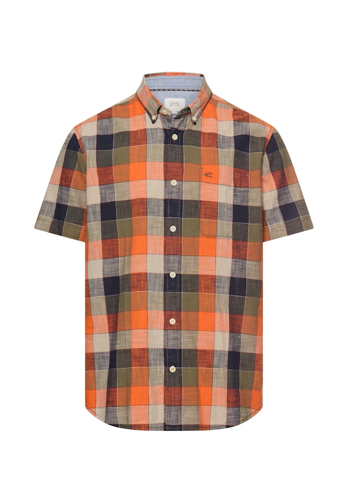 Camel active Herren Hemden kurz  Burned Orang