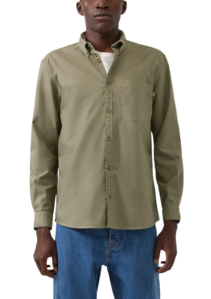 S. Oliver red Herren Hemden lang Green