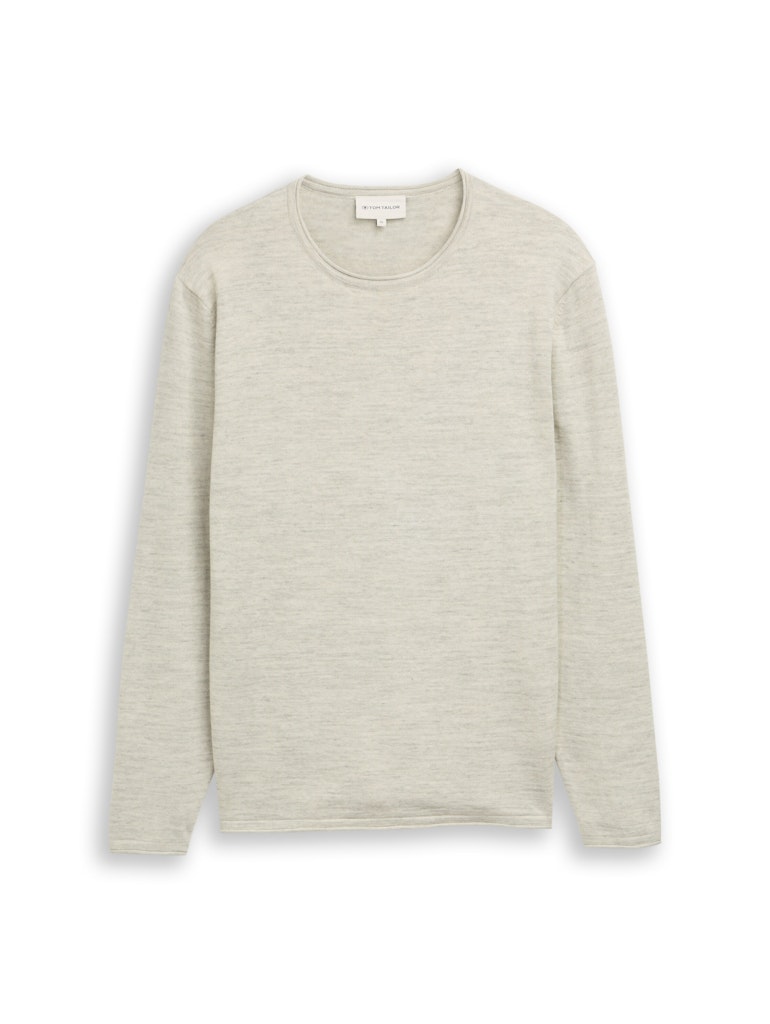 Tom Tailor Herren Pullover Olive Multicolo