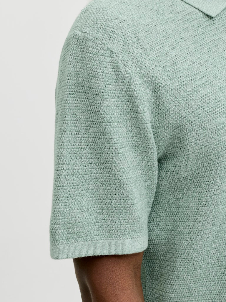 Jack & Jones Herren Polo-Shirts Granite Green/W