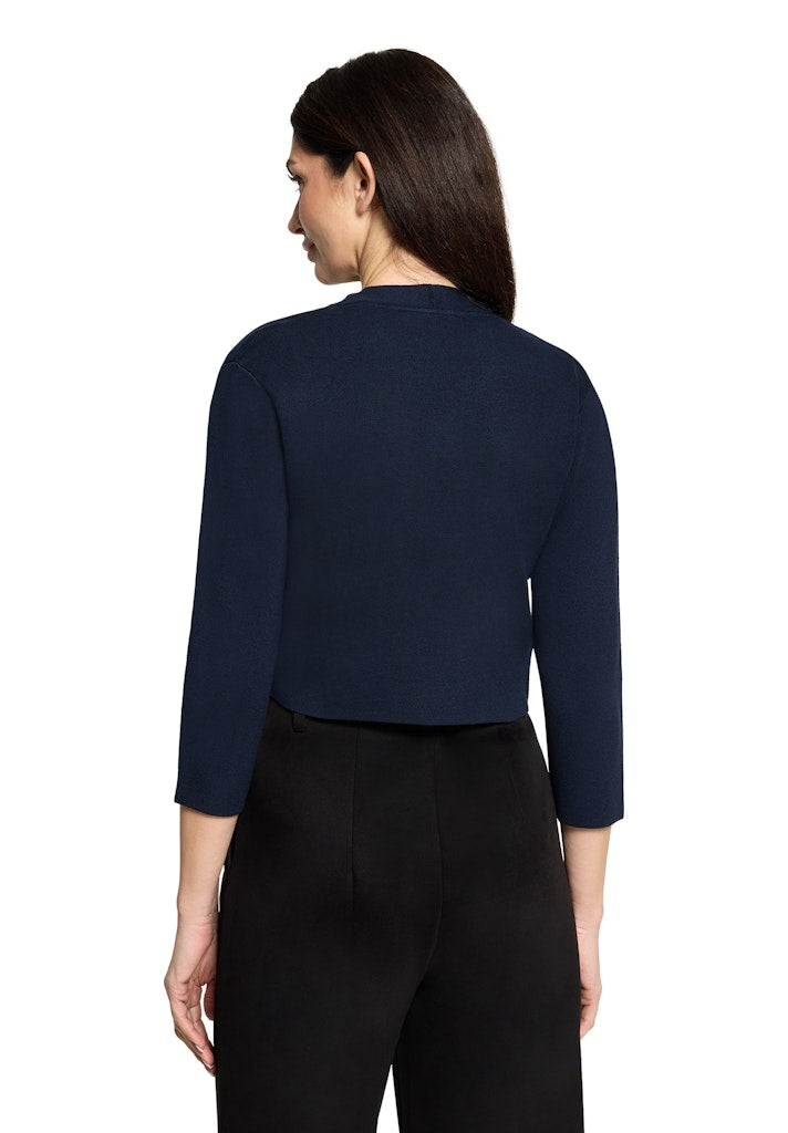 Betty & Co Damen Strickjacken Navy Blue