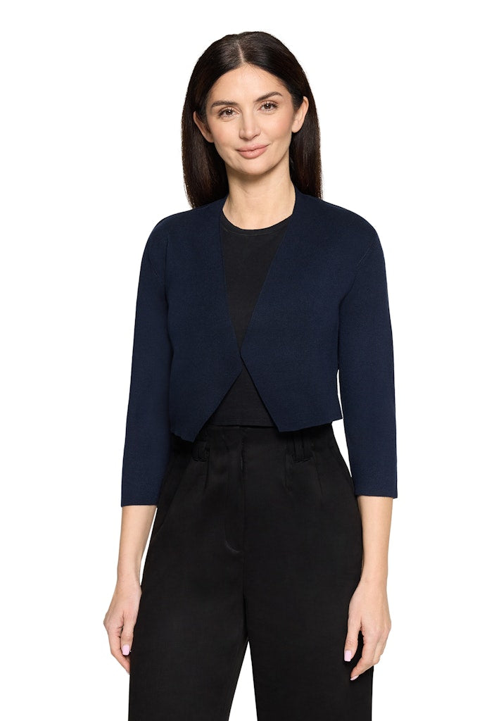 Betty & Co Damen Strickjacken Navy Blue