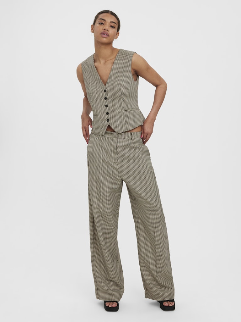 Vero Moda Damen Hosen Coffee Bean/Oat