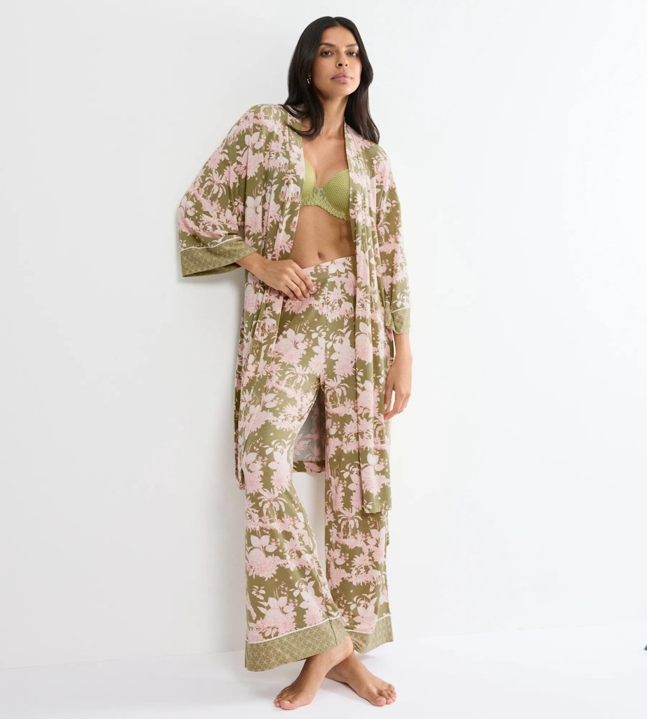 Triumph Bademantel  Green Comb