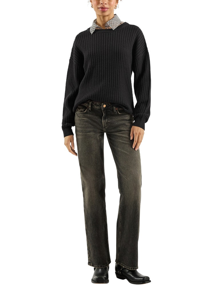 QS by S.Oliver Damen Pullover Grey/Black