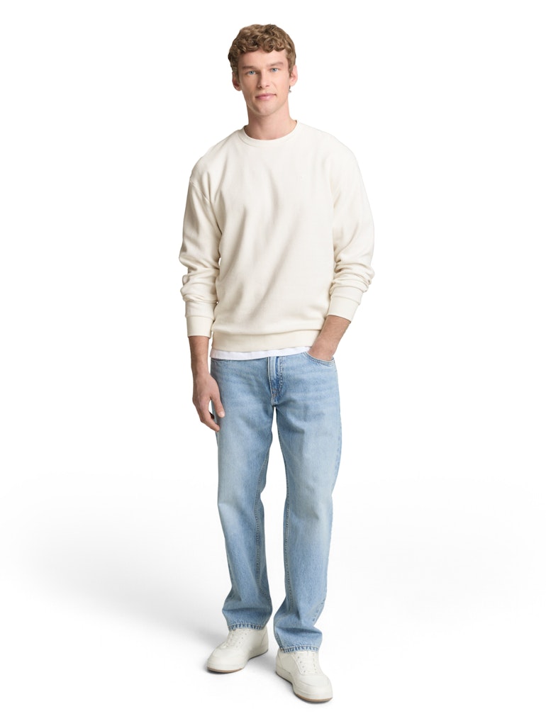 Tom Tailor denim Herren Sweatshirts Wool White
