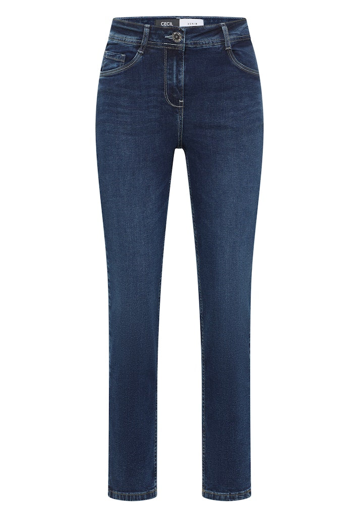 Cecil Damen Hosen  Mid Blue