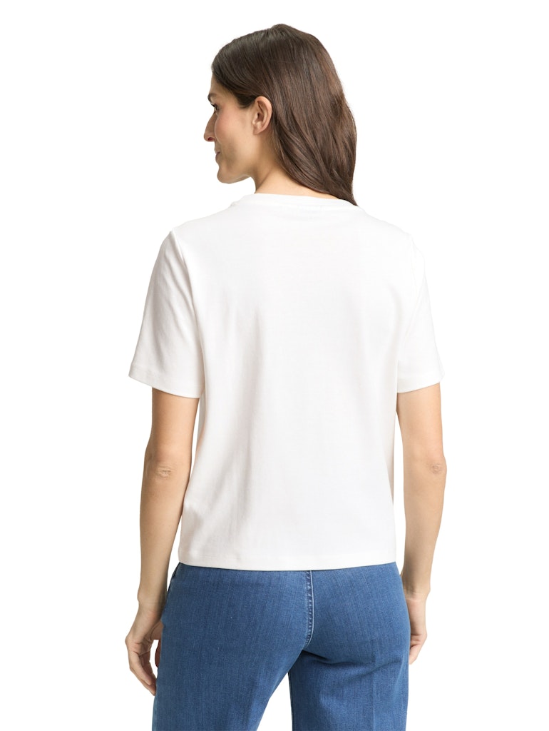Tom Tailor Damen T-Shirts Off White