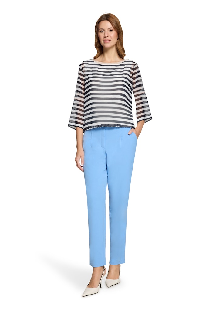 Betty & Co Damen T-Shirts Dark Blue/Cream