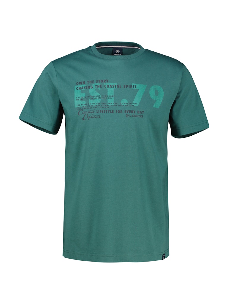 Lerros Herren T-Shirts kurz Soft Teal