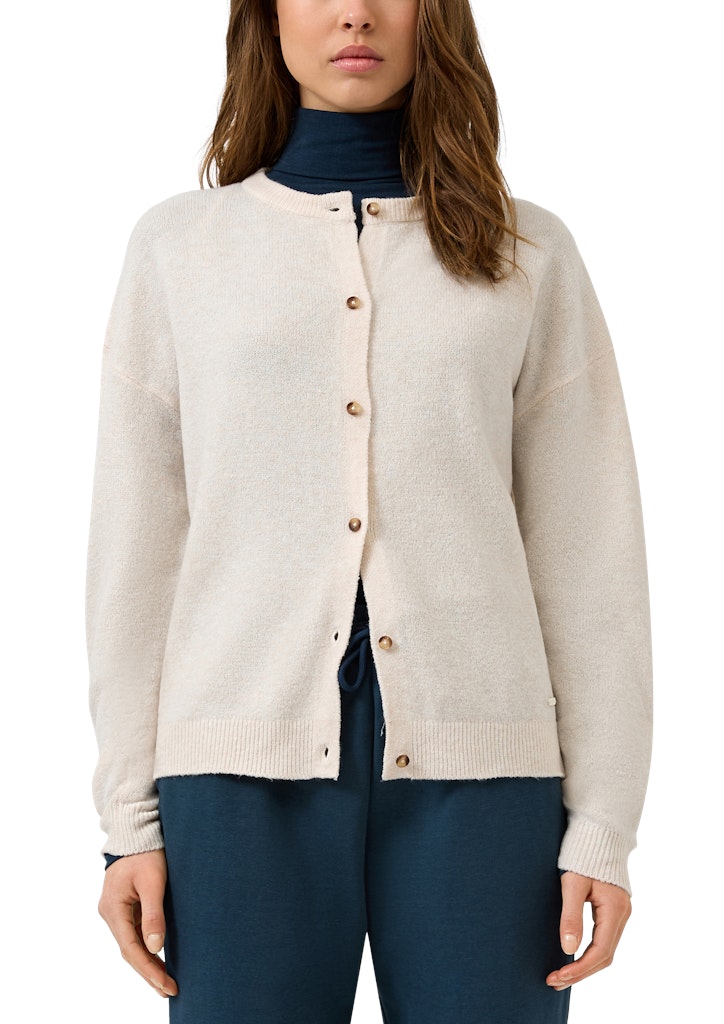 QS by S.Oliver Damen Strickjacken White