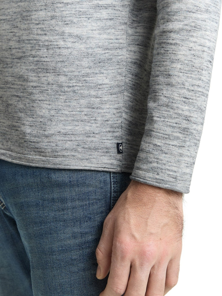 Tom Tailor Herren Pullover Navy Blue Multi