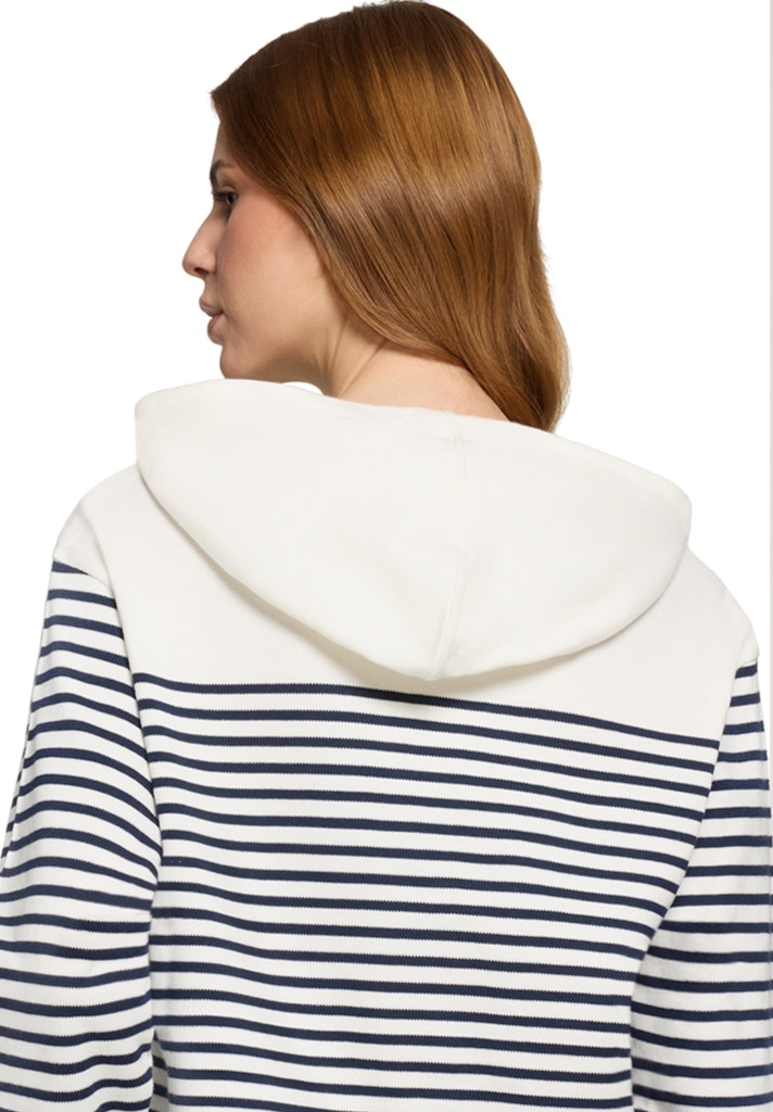 Betty & Co Damen Sweatshirts Cream/Dark Blue